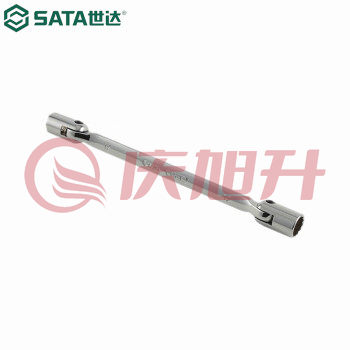 世达（SATA）47505 全抛光双头角度套筒扳手16x17MM SKU：QXS08457