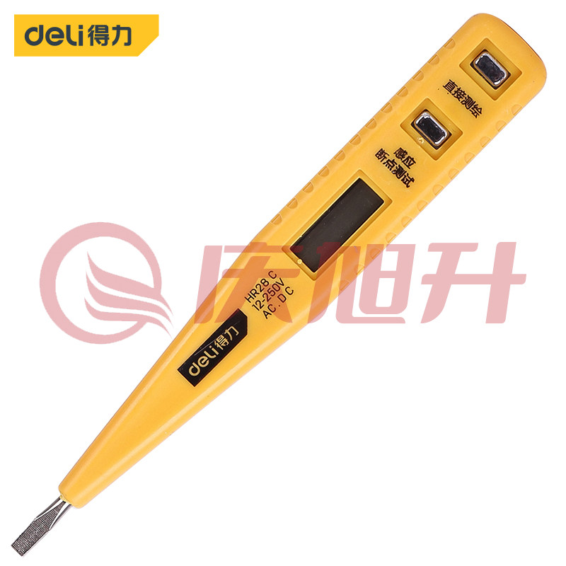 得力DL8003 数显电笔12-250V SKU：QXS07181