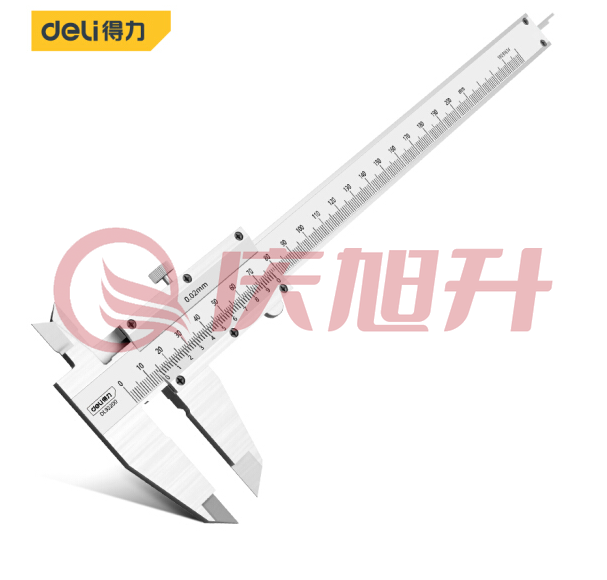 得力DL92200 机械式简易卡尺游标读数 内径外径卡尺200mm SKU：QXS07121