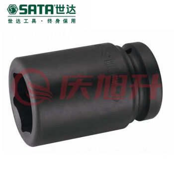 世达（SATA）34907 保用1寸加长大风炮套筒25mm方孔加厚气动套头重机械 (19MM) SKU：QXS08707