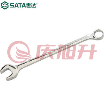 世达（SATA）40340 新型全抛光两用扳手15mm 55°倾角设计 SKU：QXS09238