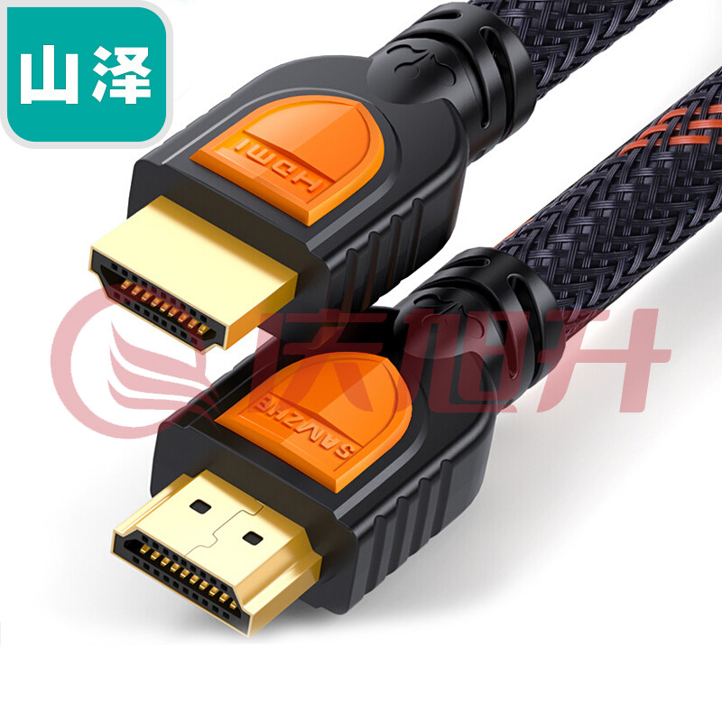 山泽(SAMZHE)SM-8010 HDMI 经典2.03D版1米 HDMI 数字高清线支持超清2k*4k分辨率3D功能电视线/投影仪线数字高清线 黑色 SKU：QXS06576