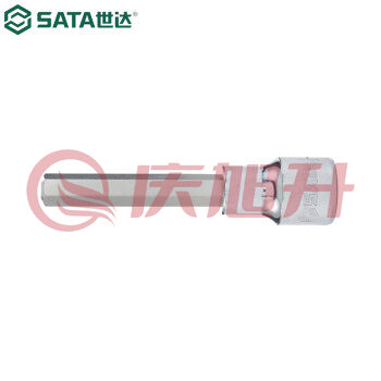 世达（SATA）25203 12.5MM系列100MM长六角旋具套筒6MM SKU：QXS08910