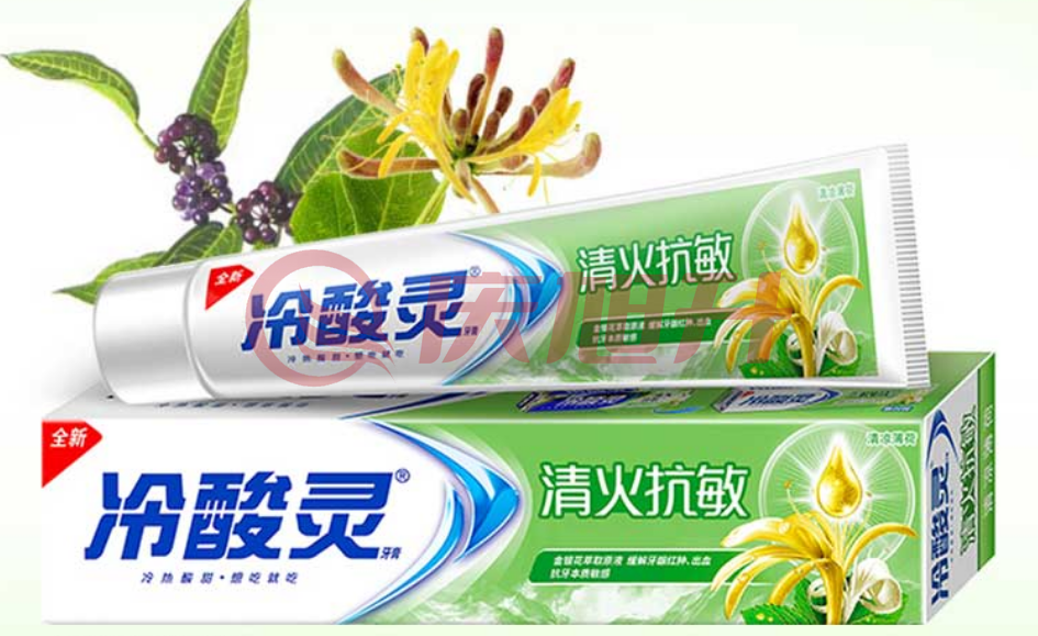 冷酸灵 清火抗敏牙膏180g升级版 金银花精华缓解牙龈红肿 双重抗敏感护龈 草本配方（支） SKU：QXS10475