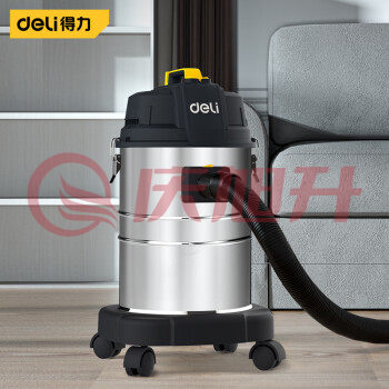 得力（deli）DL881835桶式吸尘器 35L 1400w大功率吸力干湿吹三用 SKU：QXS10784