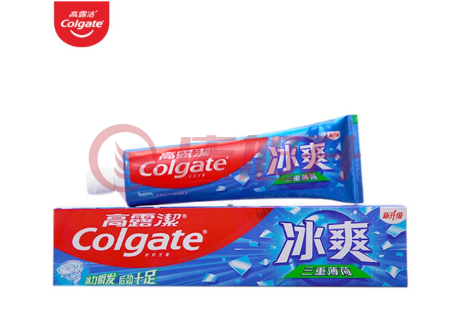 高露洁（Colgate） 冰爽三重薄荷牙膏 180g 清新口气 SKU：QXS10423