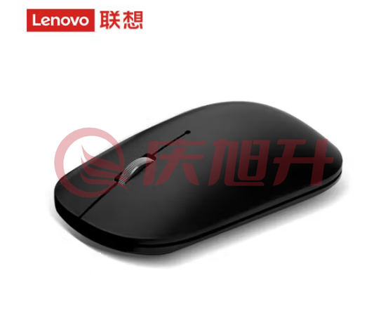 联想（Lenovo）无线鼠标轻音鼠标 Air Handle轻音无线鼠标酷黑Cool Black 便携办公鼠标 SKU：QXS09962