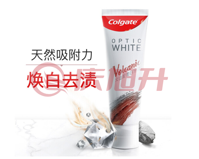 高露洁（Colgate） 光感白火山泥牙膏 美白牙齿深洁牙渍 120g SKU：QXS10416