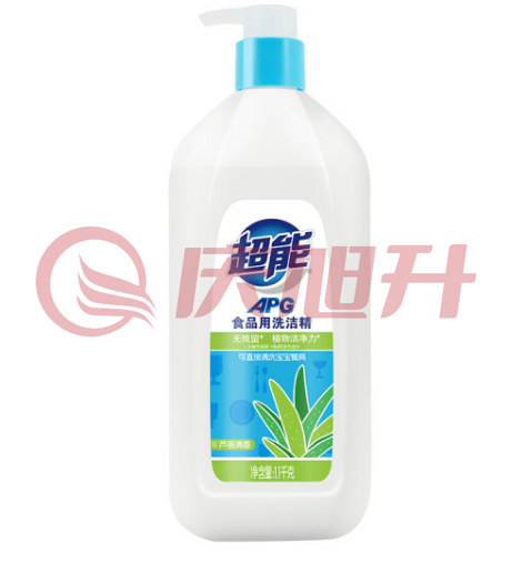 超能 APG食品用洗洁精 芦荟1.1kg瓶装 SKU：QXS10413