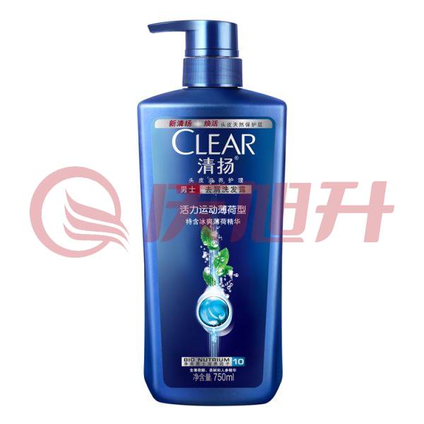 清扬(CLEAR)男士去屑洗发露 洗发水 活力运动薄荷型 750ml SKU：QXS10506