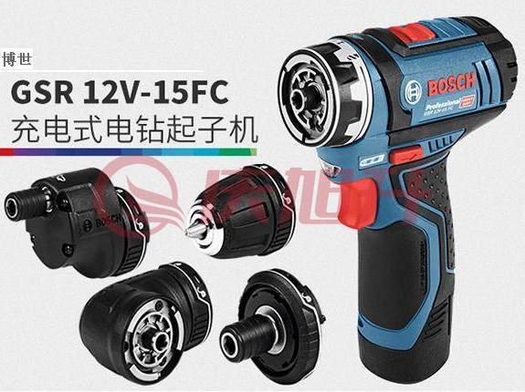 博世（BOSCH） GSR 12V-15 FC锂电充电式起子机/电钻四夹头可换螺丝批手电钻 官方标配（两块电池） SKU：QXS10690