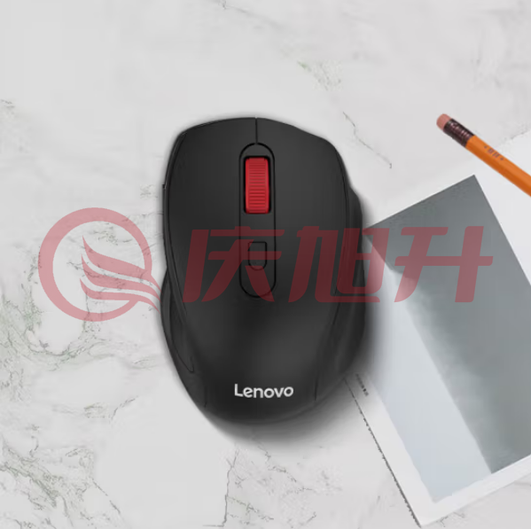 联想（Lenovo）M24无线轻音鼠标 2.4G无线传输 人体工程学鼠标 黑色 SKU：QXS09891