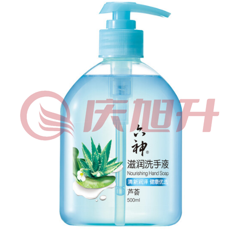 六神【草本芦荟】滋润洗手液500ml SKU：QXS10149