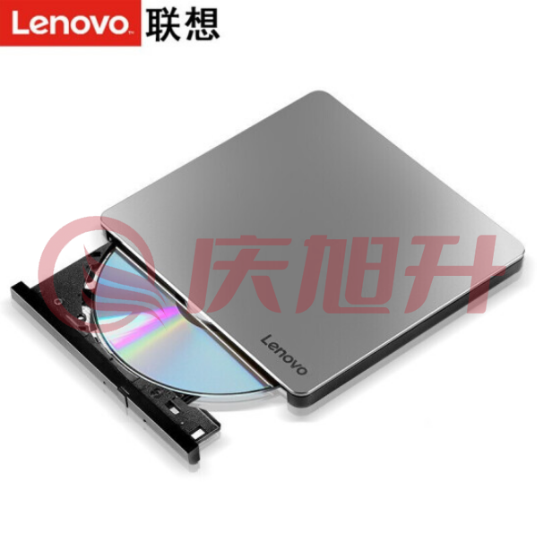 联想（Lenovo）DB85 8倍速 铝合金Type-C/USB外置光驱 外置DVD刻录机 移动光驱 Windows/MAC系统（银黑色） SKU：QXS10030