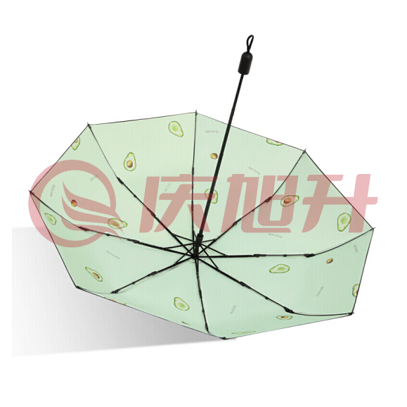 天堂伞20N1 清新水果系列黑胶防晒伞两用晴雨伞 55CM*8骨 SKU：QXS09649