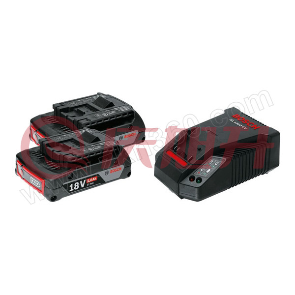 BOSCH/博世 两电一充充电套装 1600A01B6K 18V 2Ah 两电一充 1套 销售单位：套 SKU：QXS10627