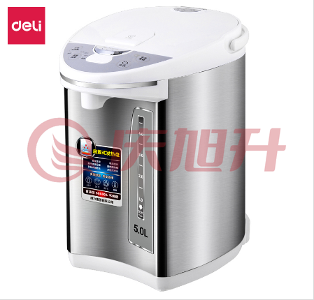 得力85601不锈钢5L电热水壶 手提式手柄 750W 304不锈钢内胆 SKU：QXS11324