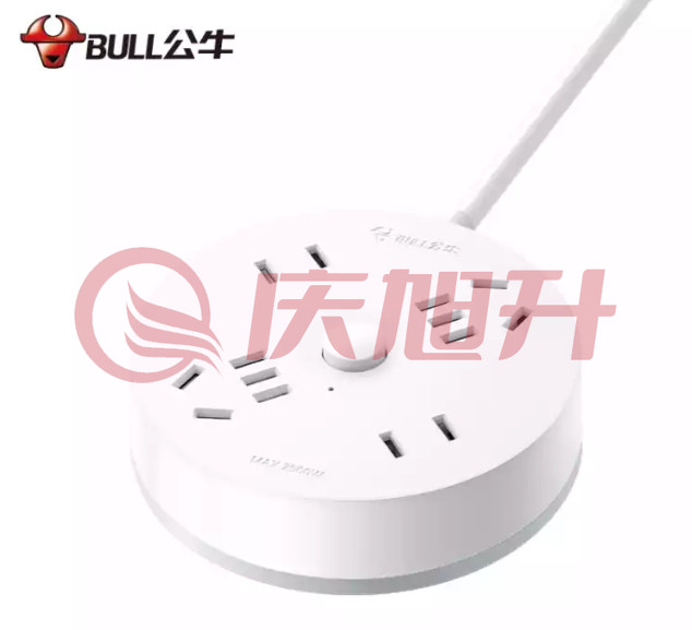 公牛（BULL）圆形插座 1.8米GN-R2220 SKU：QXS10908