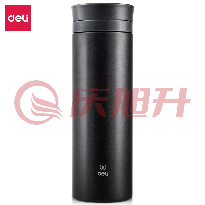 得力17659保温杯(480ml)(深灰)(1个/盒) SKU：QXS11294