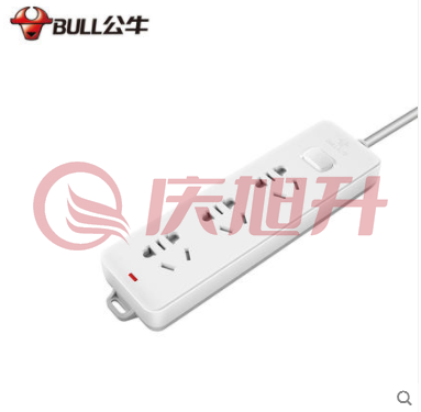 公牛GN-212 3米导线多位插座移动插排（一开+3个五孔）10A250V SKU：QXS11093