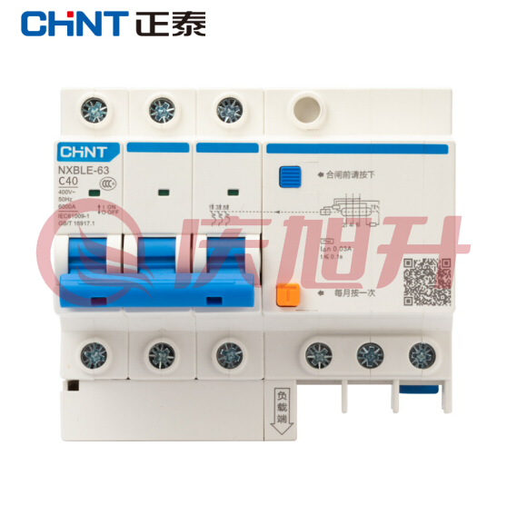 正泰(CHNT)NXBLE-63-3P C40 小型漏电保护断路器 SKU：QXS11697