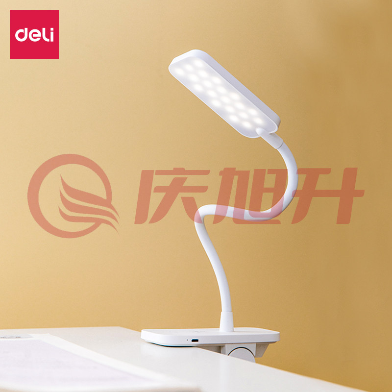 得力17858_LED夹子台灯(白色)(台)XTGM04071314588343 SKU：QXS11836