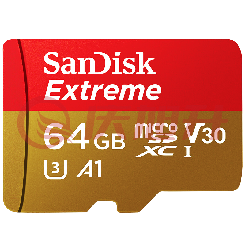 闪迪 (SanDisk)64GB TF(MicroSD)存储卡 U3 C10 A2 V30 4K 至尊极速移动版内存卡 读速160MB/s 写速60MB/s SKU：QXS12172