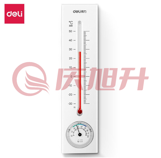 得力9013S煤油温湿度计(白)(卡) SKU：QXS12383