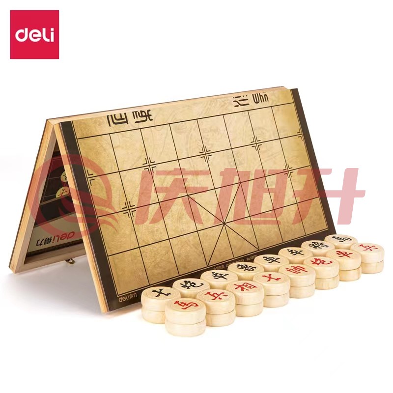 得力33735 5.0木连盘中国象棋(原木色)(盒) SKU：QXS12591