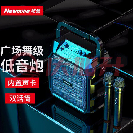 纽曼 (Newmine)K99无线蓝牙音箱户外大音量广场舞音响小型家用收音机手提便携式带麦克风双麦版TJRRSFYJD2023022616065211 SKU：QXS13263