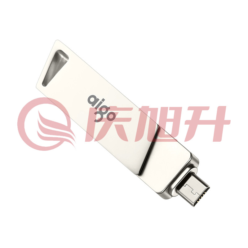 爱国者(aigo)  128GB Micro USB USB3.0 U盘 U385银色 双接口手机电脑两用 SKU：QXS13642