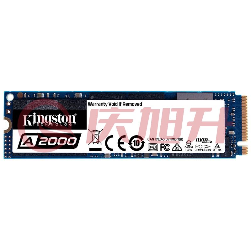 金士顿 500GB SSD固态硬盘 M.2接口(NVMe协议) A2000系列 SKU：QXS13760