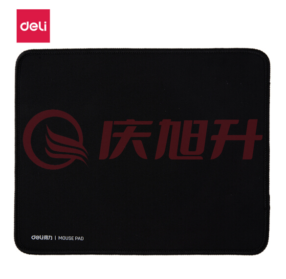 得力(deli)33188 鼠标垫 锁边鼠标垫平顺耐用加厚鼠标垫 黑色. SKU：QXS12956