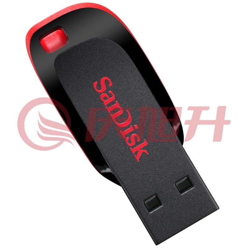 闪迪(SanDisk) 128GB USB2.0 U盘 CZ50酷刃 黑红色 时尚设计 安全加密软件 SKU：QXS13822