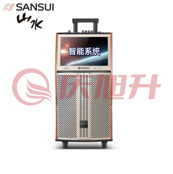 山水(SANSUI)QX12  广场舞音响带显示屏  户外演出音箱无线话筒   15.6吋大屏 1只无线话筒 DBJ202304081526232 SKU：QXS13330