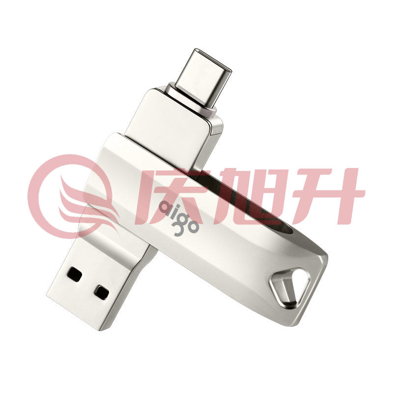 爱国者32GB Type-C USB3.1 U盘 U351高速读写款 银色 双接口手机电脑用 SKU：QXS13619