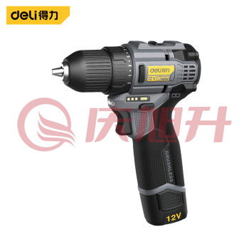 得力(deli)28N.m无刷锂电钻手电钻家用电动螺丝刀电动工具 DL-DZ12-S1A1 SKU：QXS12684