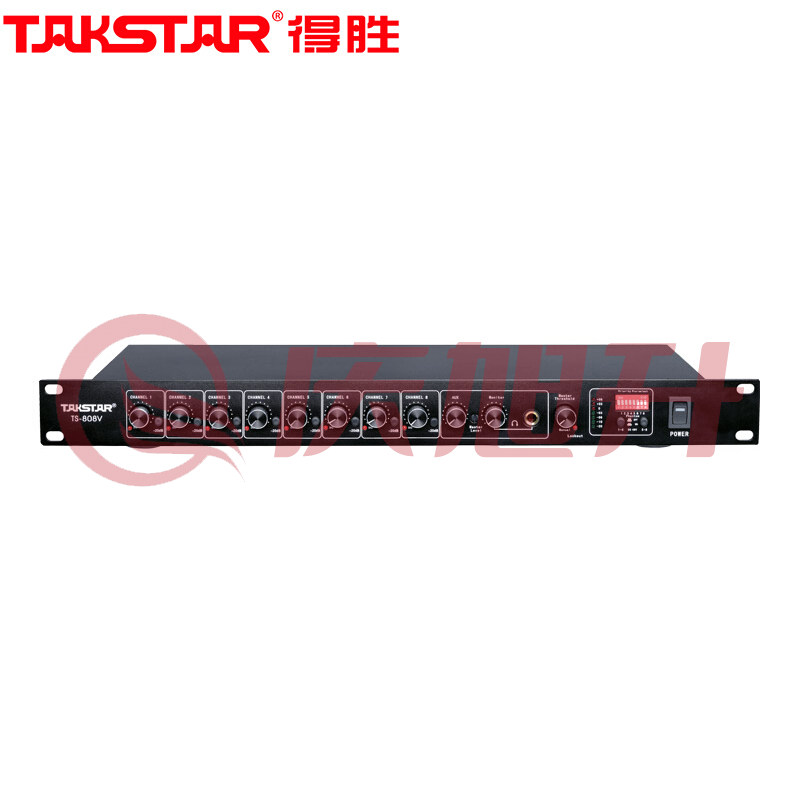 得胜 (TAKSTAR) TS-808V 八路智能混音器 黑色 计价单位:台TJRRSFYJD202302271834104 SKU：QXS13058