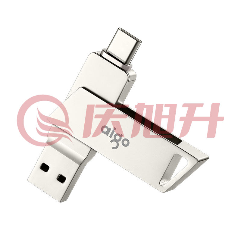 爱国者(aigo)32GB Type-C USB3.0 U盘 U350 银色 双接口手机电脑用 SKU：QXS13606