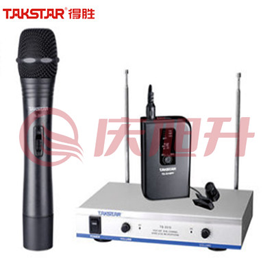 得胜(TAKSTAR) TS-3310HP无线话筒麦克风一拖二会议演出教学舞台主持专用 一手持+一领夹头戴 DBJ202308191625273 SKU：QXS13193