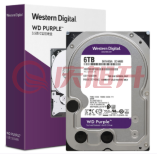 西部数据(WD)紫盘 6TB SATA6Gb/s 64M 监控硬盘(WD60EJRX) SKU：QXS14008