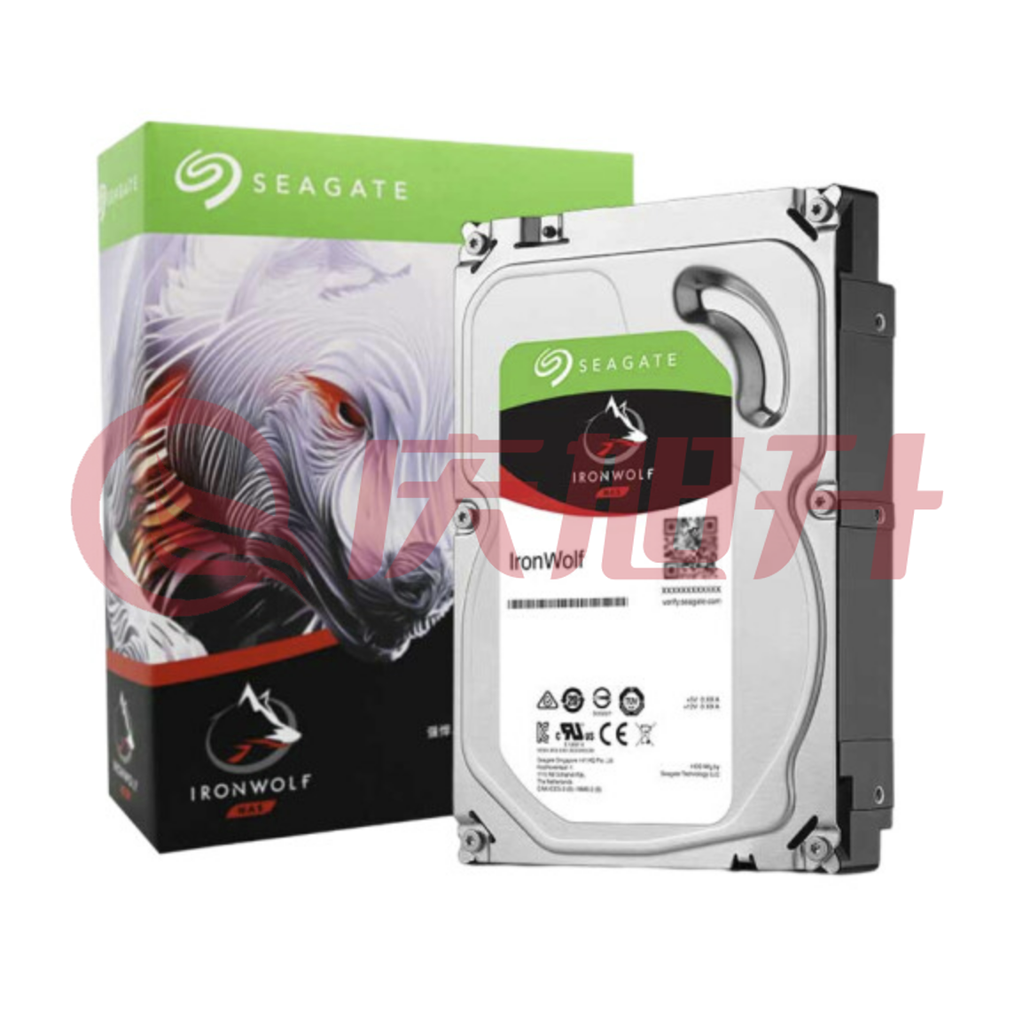 希捷(SEAGATE) 12TB 7200rpm【ST12000VN0008】 NAS硬盘 PMR CMR垂直磁记录 网络存储 SATA 希捷酷狼 数据恢复 (ID240). SKU：QXS13930