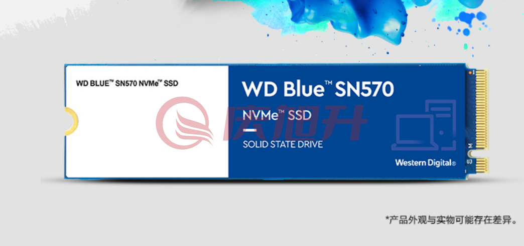 西部数据1TB SSD固态硬盘 M.2接口(NVMe协议) WD Blue SN570 四通道 SKU：QXS14017