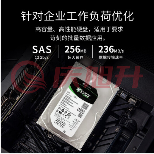 希捷企业级硬盘 12TB 256MB 7200RPM SAS接口 希捷银河Exos X18系列 氦气 ST12000NM004J SKU：QXS13932