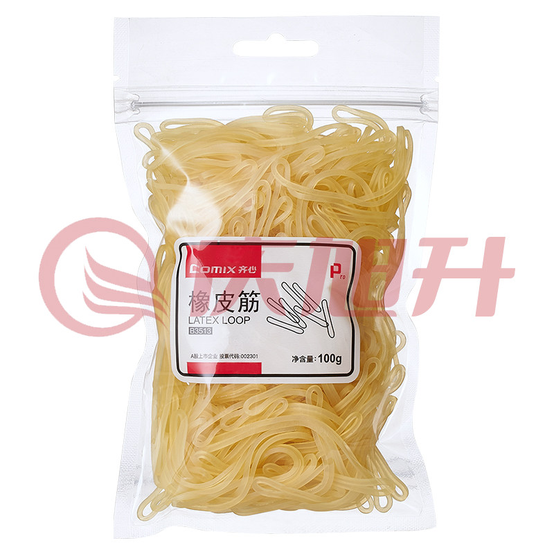 齐心  B3513 橡皮筋 100g  DBJ202302181543022 SKU：QXS14659