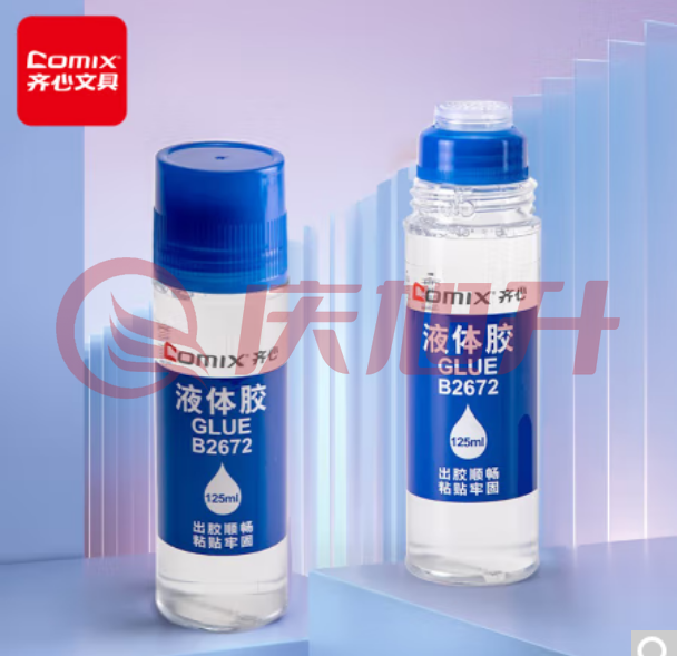 齐心(Comix)胶水 办公财务学生液体胶水 125ml/支 办公用品B2672  TJHX0218093614245 SKU：QXS14119